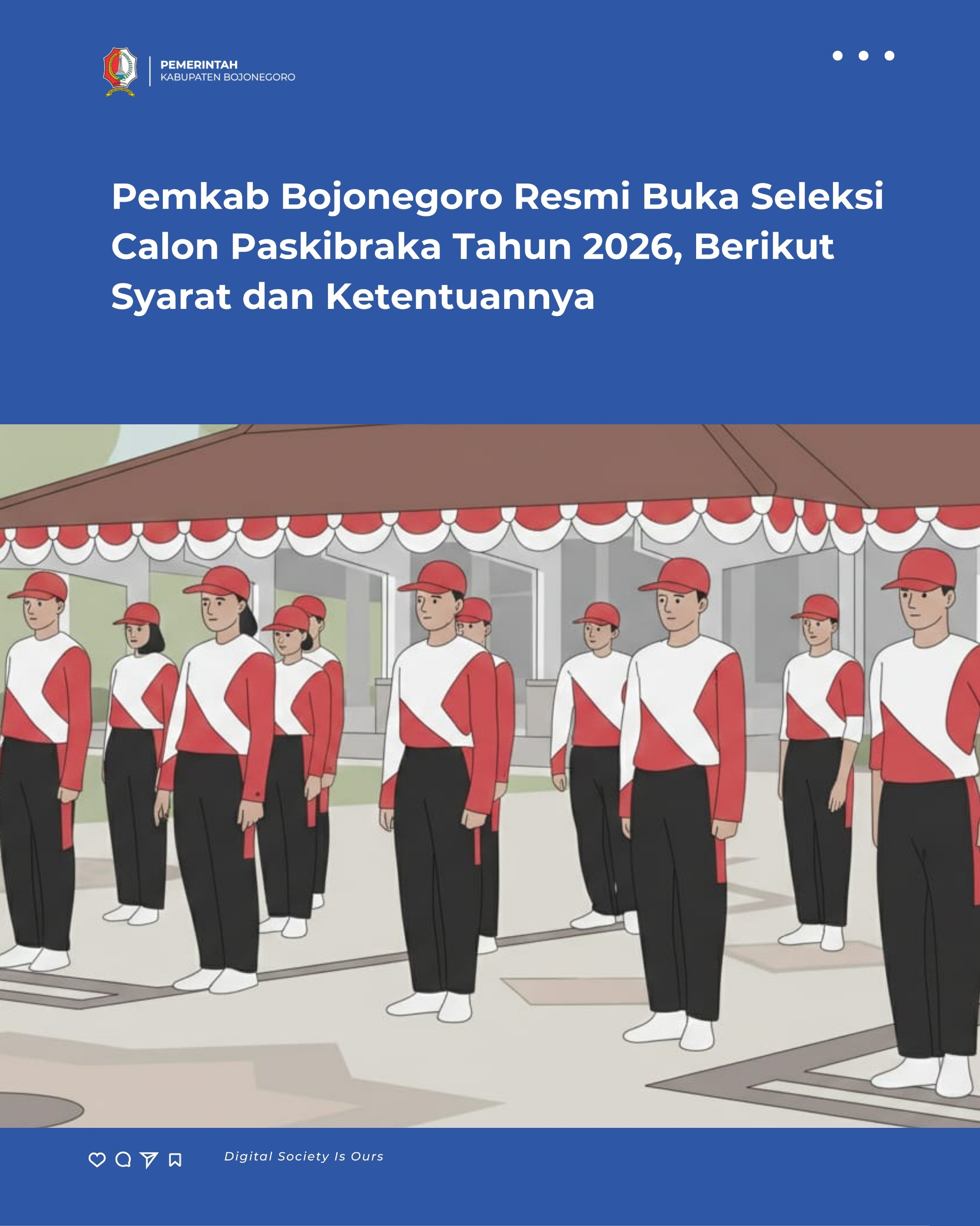 Pemkab Bojonegoro Resmi Buka Seleksi Calon Paskibraka Tahun 2026, Berikut Syarat dan Ketentuannya