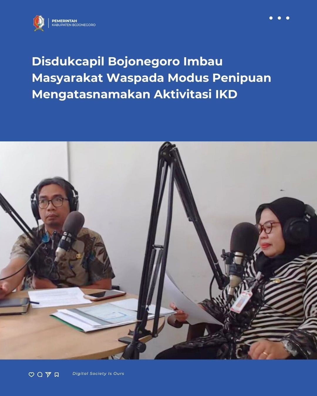 Disdukcapil Bojonegoro Imbau Masyarakat Waspada Modus Penipuan Mengatasnamakan Aktivitasi IKD