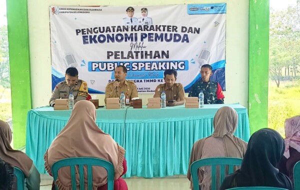 Gambar utama untuk artikel: Sinergi TMMD ke-129 di Bojonegoro, Bekali Pemuda Desa Kesongo Lewat Pelatihan Public Speaking dan Kewirausahaan